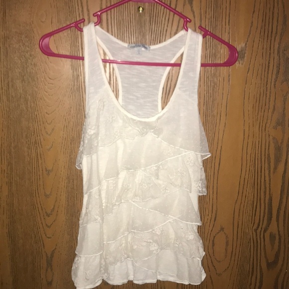 Charlotte Russe | Tops | Charlotte Russe White A Line Sleeveless Embroidered Bust Tank Top 2x